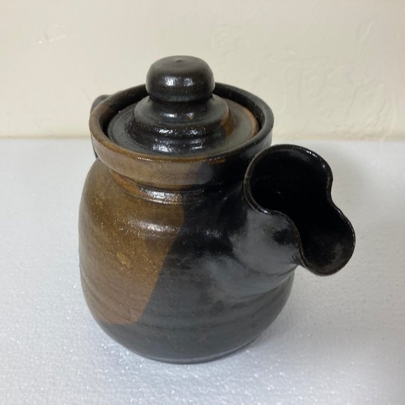 Hand Thrown Pottery Teapot Signed Bogdanowitz - Picture 4 of 8